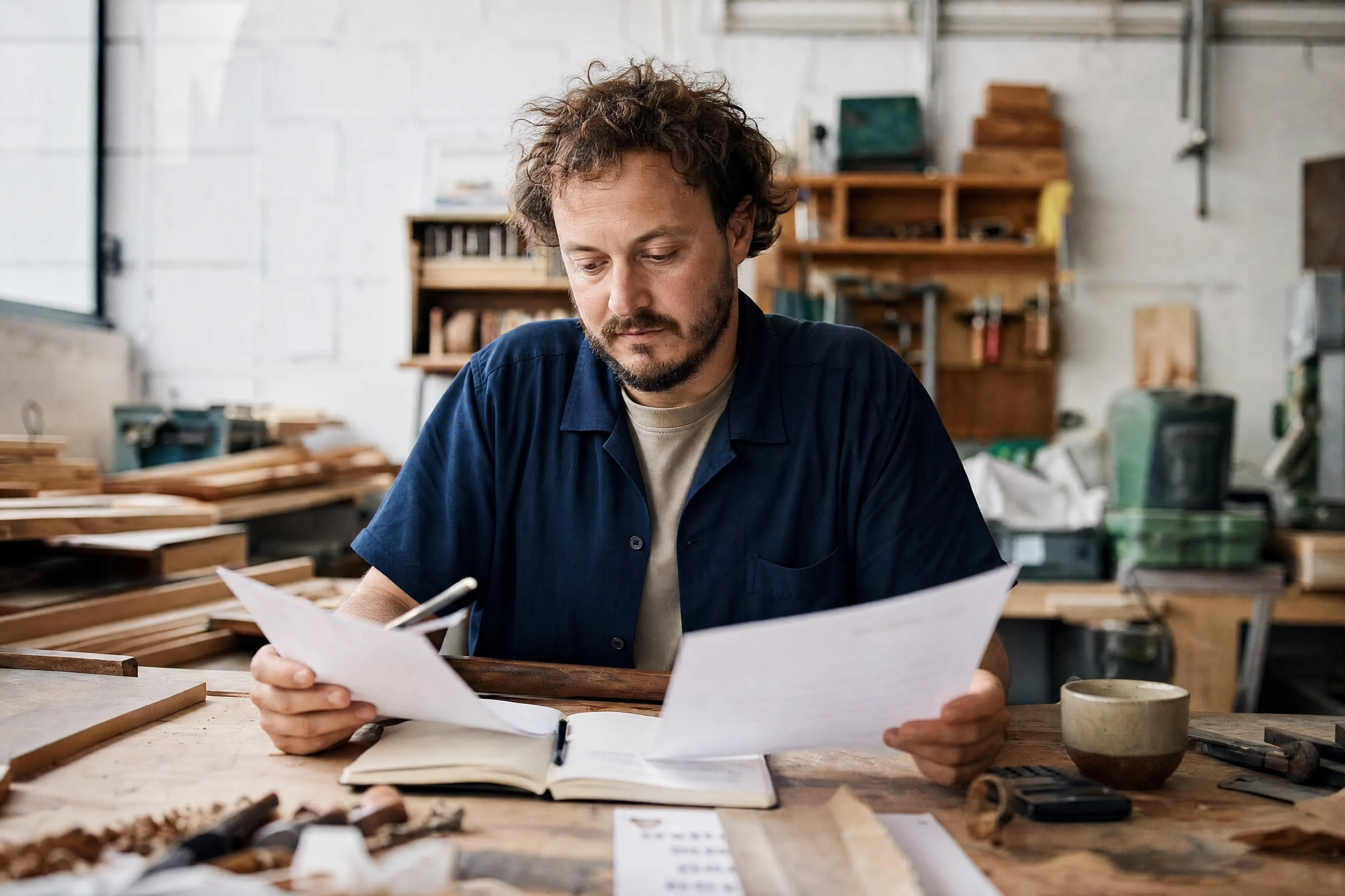 Business owner weighing up funding options